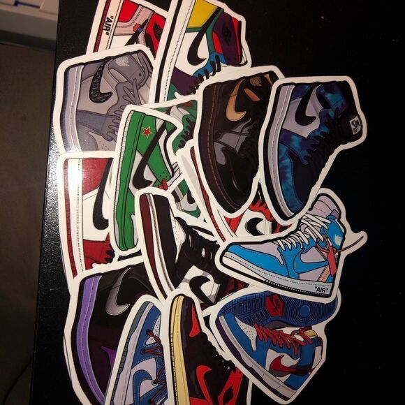 Lot of 50 Nike Air Jordan Vinyl Stickers - Jordan 1, Nike Dunk, Jordan 3, etc - Picture 9 of 11